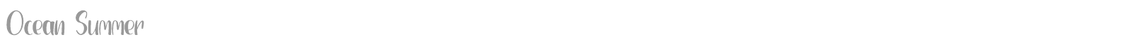 Ocean Summer font preview